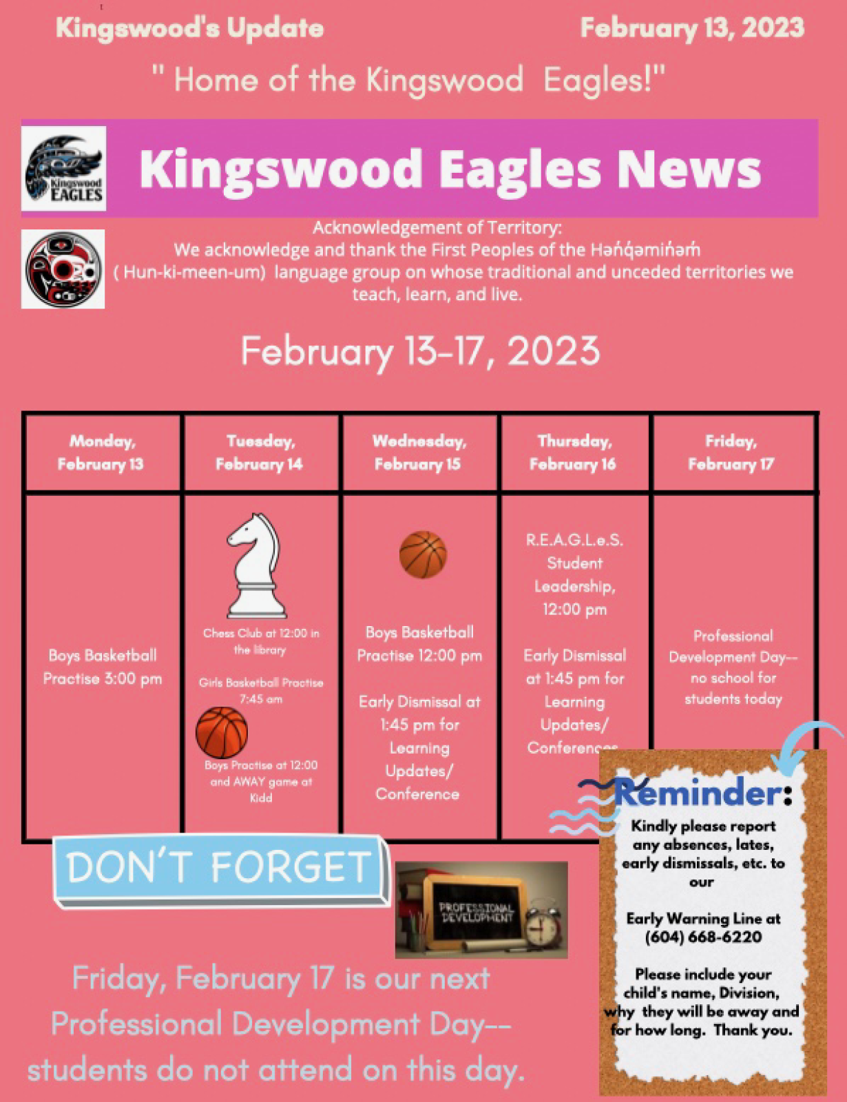 Kingswood Update February 13 Kingswood Elementary School